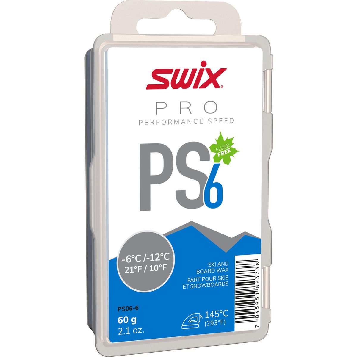 Swix PS6 Blue, -6°C/-12°C, 60g neutral PS06-6