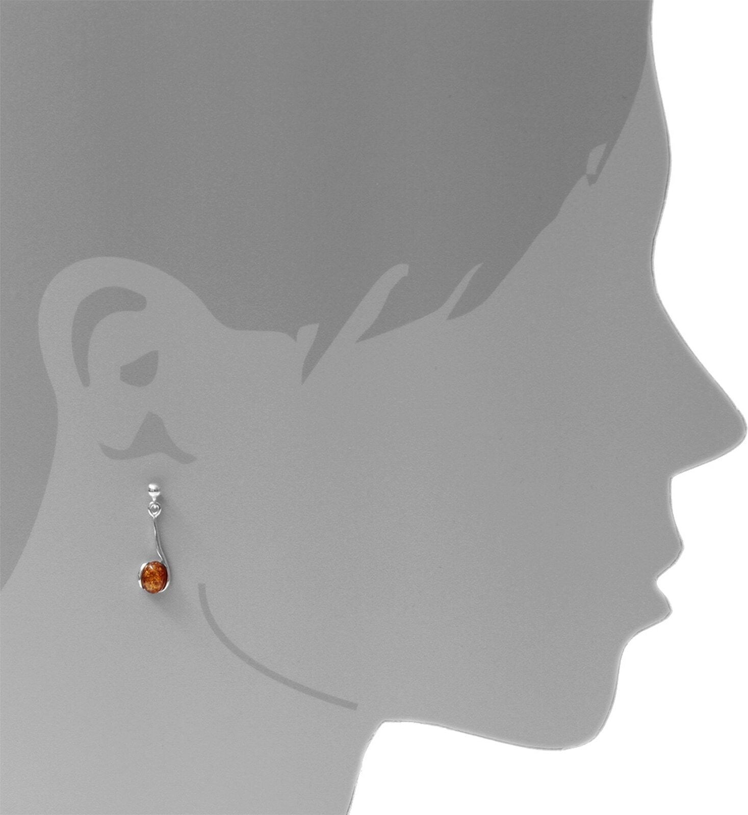Paar Ohrhänger OSTSEE-SCHMUCK "Ostsee-Schmuck Ohrhänger Lennja Ohrhänger Lennja", weiß (weiß, neutral), Ohrringe, Damen, 27x8mm, Silber 925 (Sterlingsilber), Paar Ohrhänger