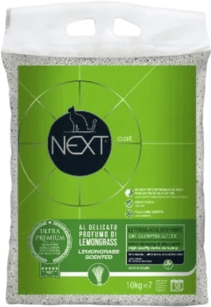 Kit Risparmio 2x10KG Next Lettiera Gatto Extra Clumping LEMONGRASS