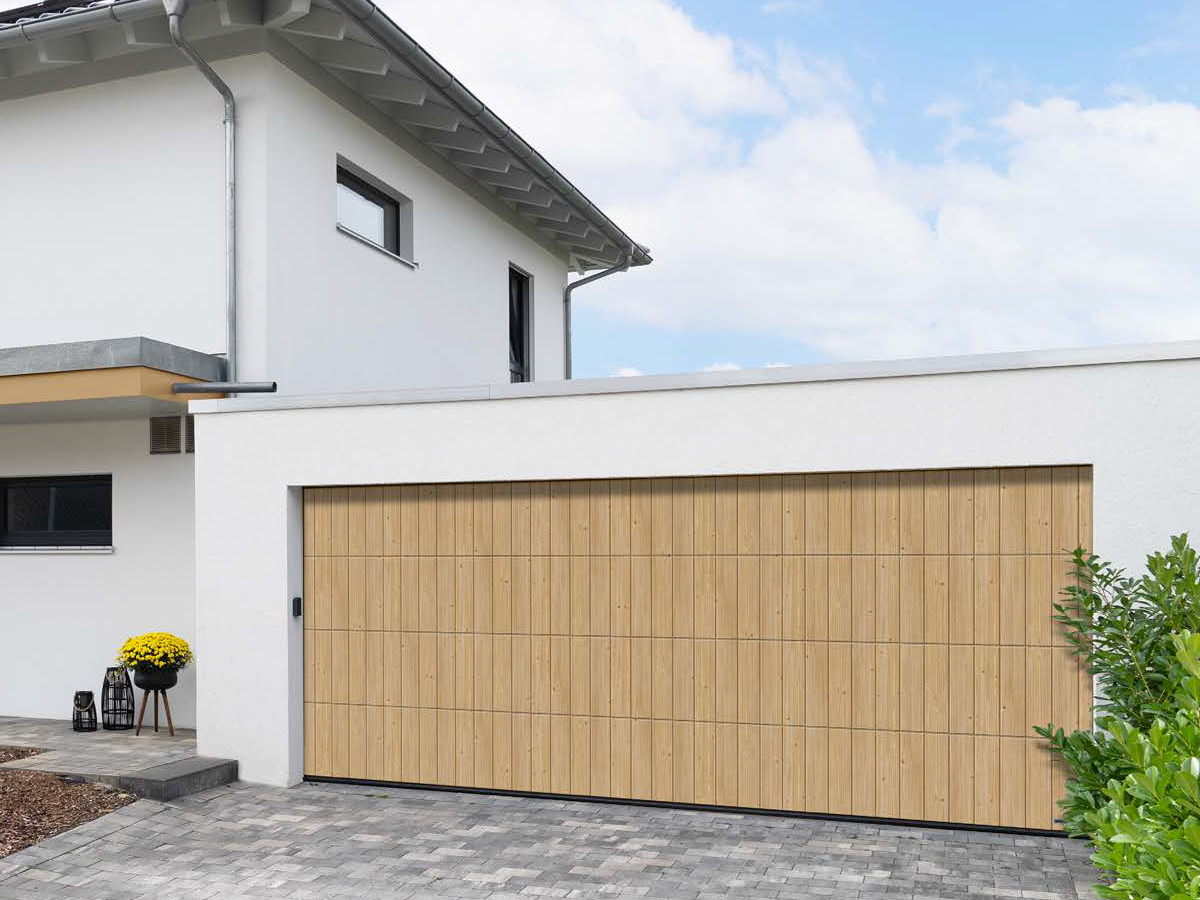 Hörmann Sektionaltor LPU42 Garagentor, L-Sicke, Duragrain vertikales Design
