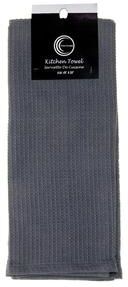 IH Casa Decor Waffle Kitchen Towel (Gray) - Set of 6