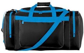 Augusta Sportswear 511 Gear Bag in Black/Power Blue size ONE   Polyester Blend