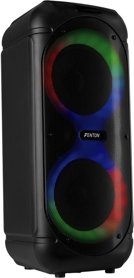 Coluna Portátil Amp. 160W Bluetooth/USB/microSD c/ LED´s + Microfone + Comando (Track510) - FENTON