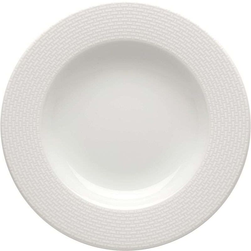 Vista Alegre Plato hondo Cesta . Blanco