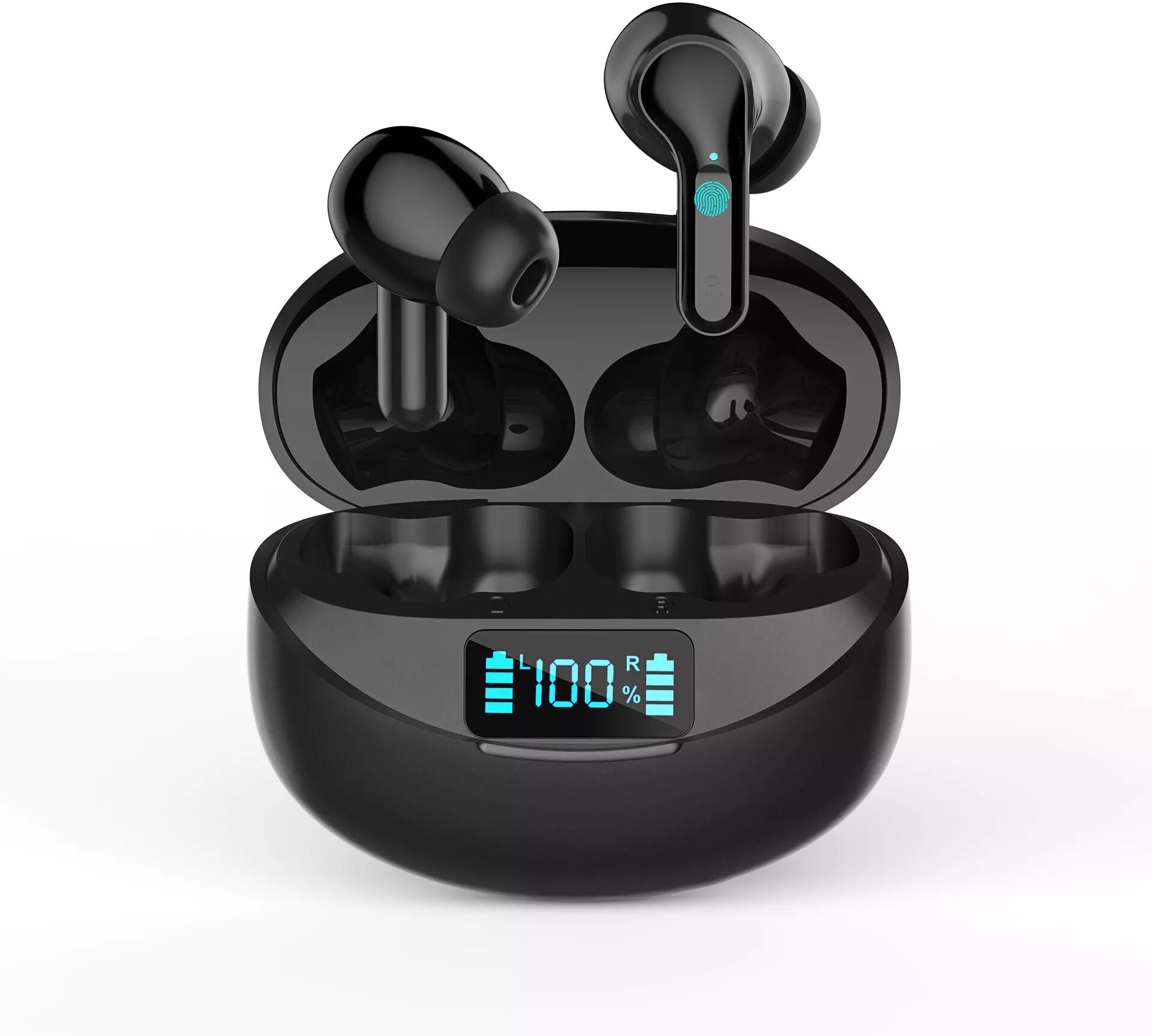 INF Kabellose Kopfhörer – Bluetooth 5.3 Sportkopfhörer Schwarz