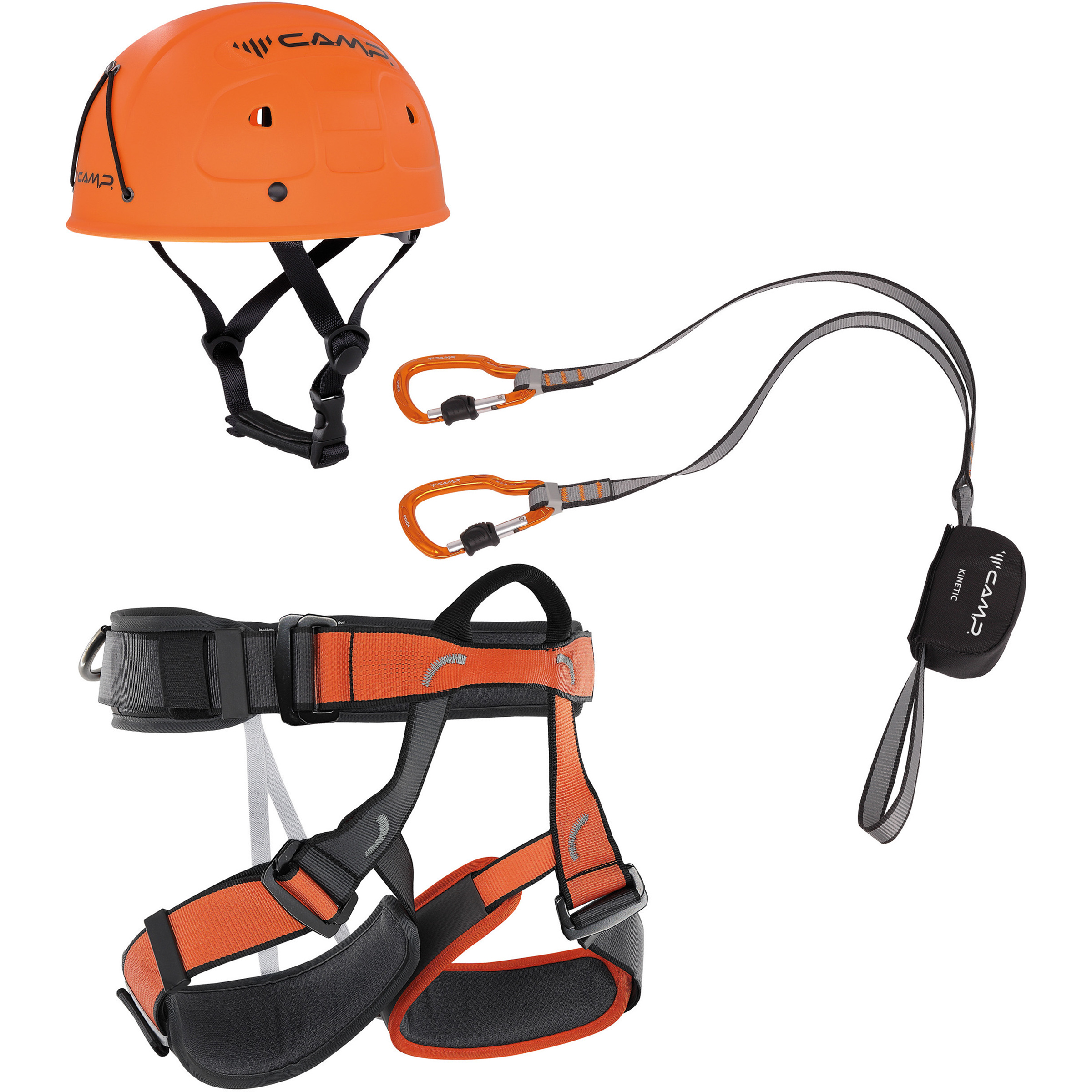 Camp Ferrata Kinetic Topaz II Klettersteig-Komplettset orange Klettersteig