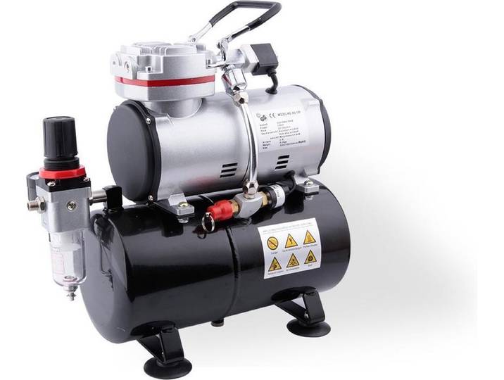 Fengda FD-189 Airbrush mini compressor - met luchttank - max 6 bar