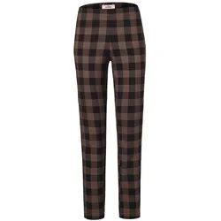 Tchibo - Karierte Stretchhose - Damen - Gr. 40 - schwarz/kariert