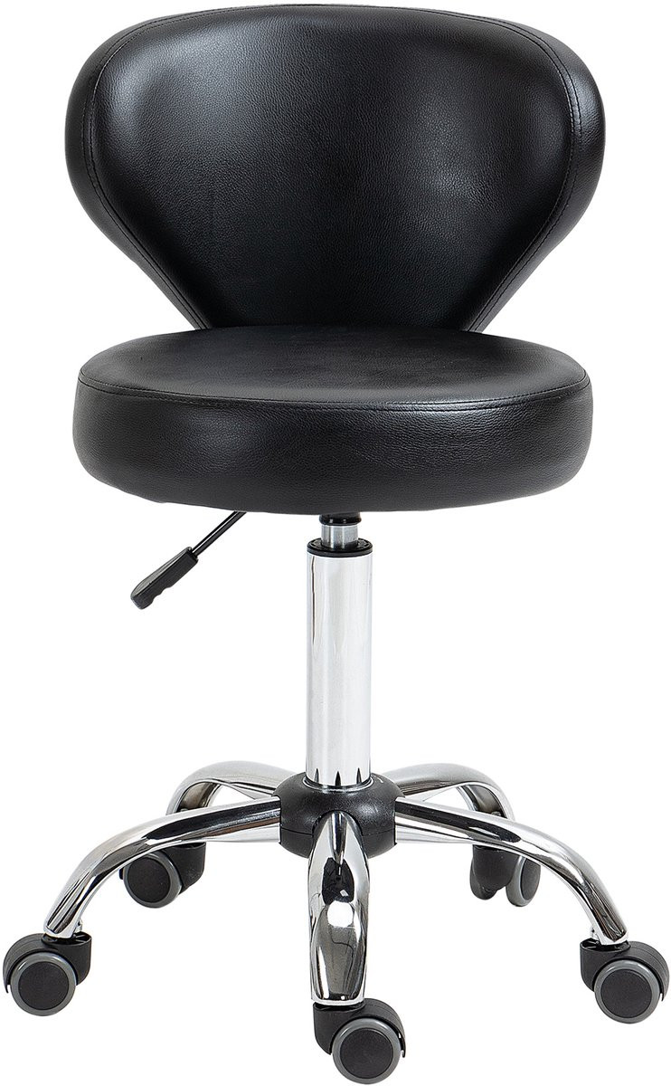 4goodz Rolkruk met rugleuning en 360 graden draaibaar, Hoogteverstelbaar: 73-88 cm
