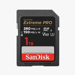 SanDisk 1 TB SDXC Extreme PRO 150MB/s V60 UHS-II Speicherkarte