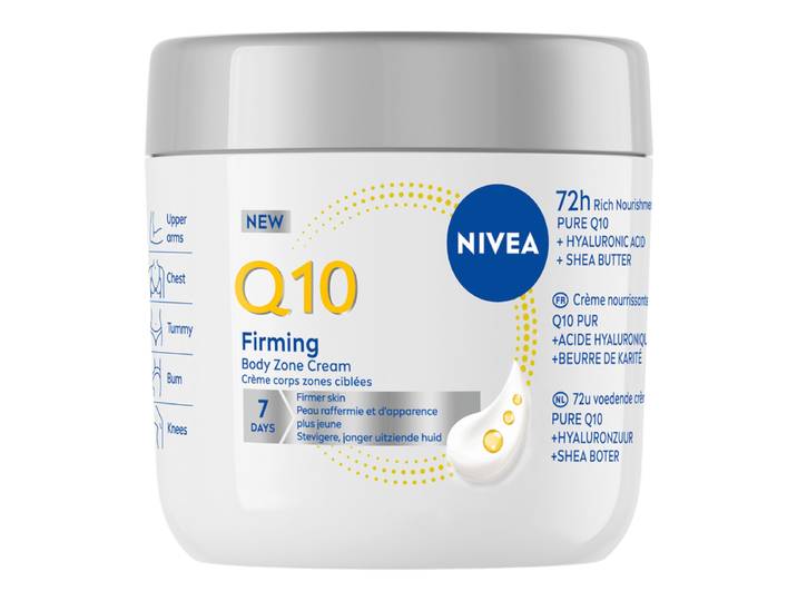 NIVEA Q10 verstevigende + verjongende lichaamscrème - lichaamsverzorging - droge huid - lichaamscrème - hyaluronzuur - 400 ml