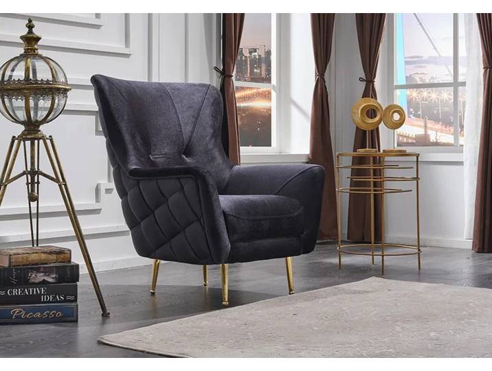 JVmoebel Sessel Grauer Textilsessel mit hochwertiger Polsterung für modernes Wohnen (Sessel), Made in Europa