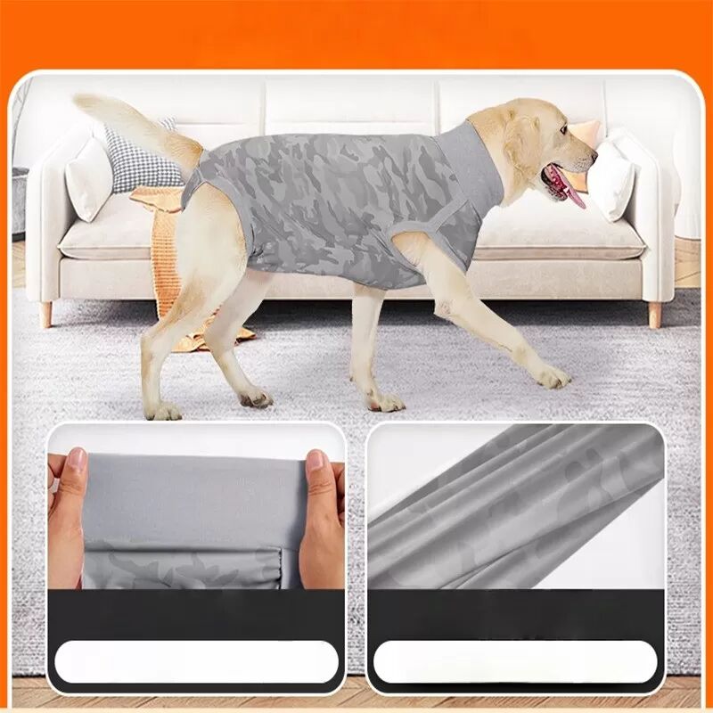 INF Hunde-Schutzanzug: Atmungsaktiver Post-OP & Anti-Leck Body L
