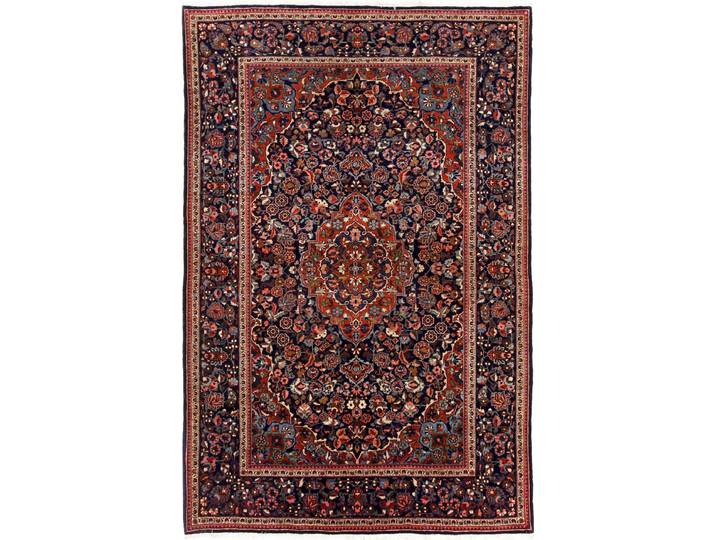 Keshan Antik Teppich 133x200 Handgeknüpft Orientteppich Perserteppich
