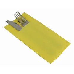 MONOUSO - Besteckservietten 40x40cm Gelb (60 Stück)
