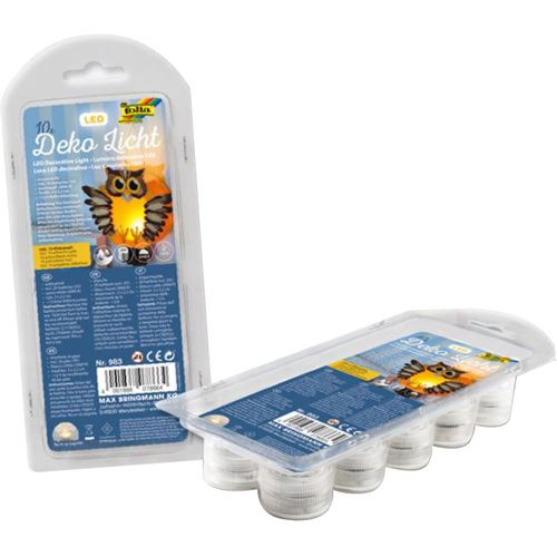 folia LED-Deko-Licht, 10 Stück inkl. 20 Batterien