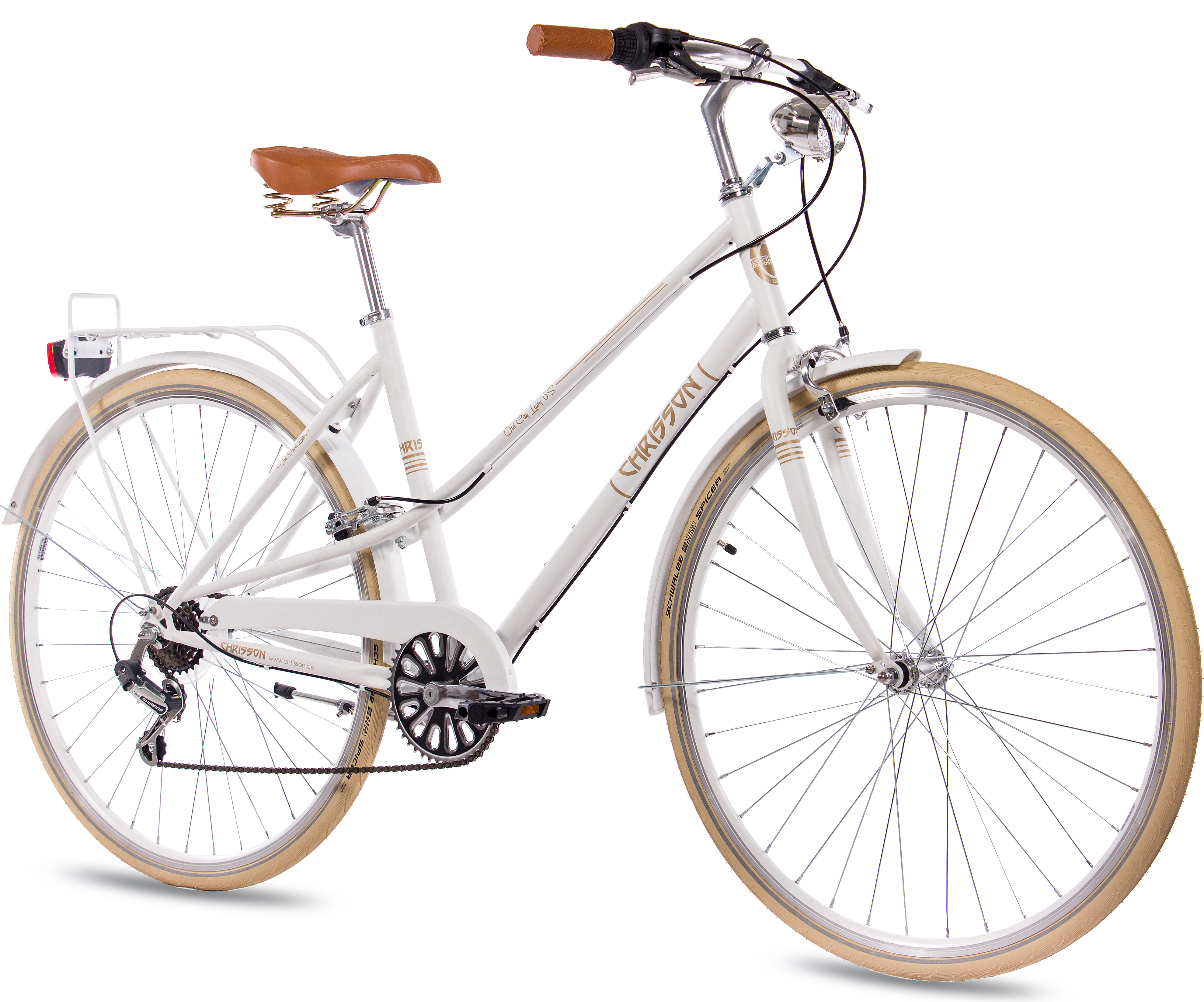 28 Zoll Citybike CHRISSON OLD CITY 6G SHIMANO Tourney weiß matt
