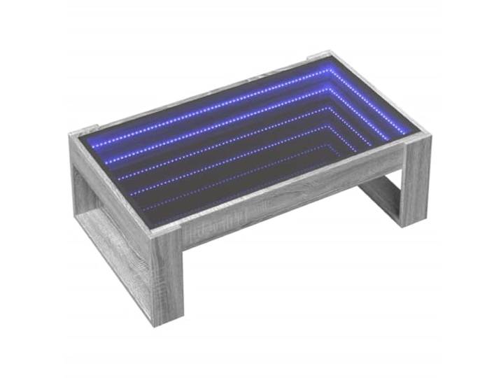 vidaXL Couchtisch mit Infinity-LED Grau Sonoma 90x53x30 cm