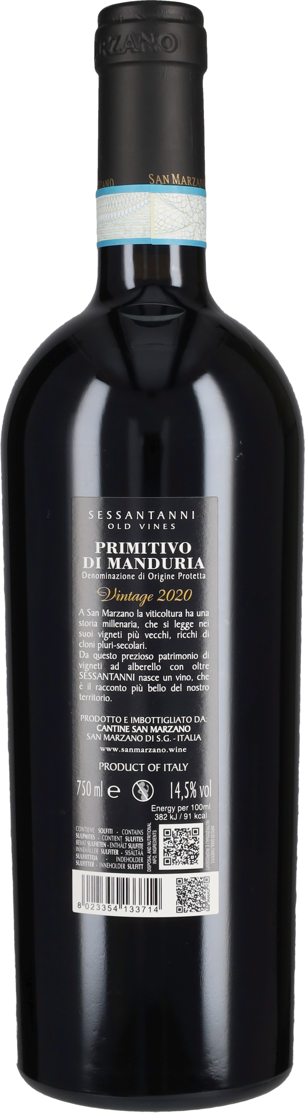 Primitivo di Manduria 'Sessantanni' San Marzano 2020
