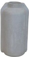 BIDK Home Paper Mache Geo Vase - Natural White
