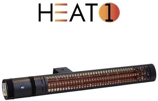 Heat1 Eco High-Line 2000w, Slimline, Sort