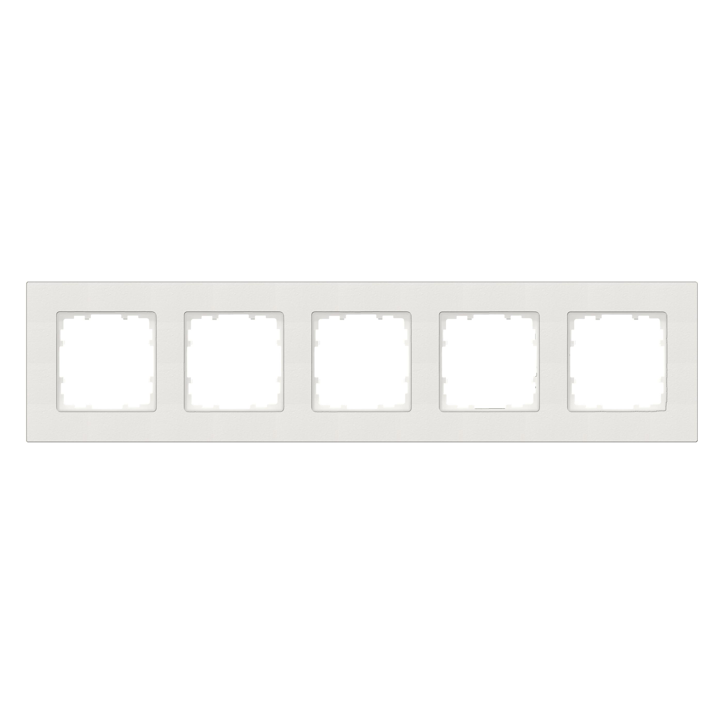 Siemens SIEM 5TG1115-0 DELTA miro Rahmen 5-fach Farbe titanweiÃ 374x (5TG11150)