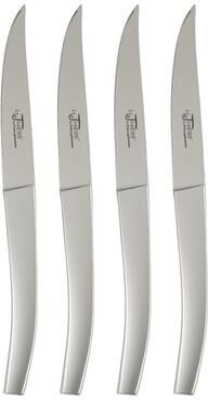 Au Nain Le Thiers Steak Knives with Stainless Steel Handles, Set of 4 - Silver