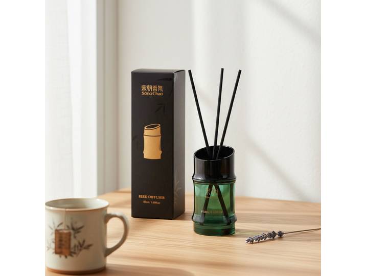 Diffuseur Bamboo Breeze · Édition Premium Parfum : Pluie de Printemps &amp; Thé Serein 18*5,5*5,5 cm 90