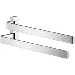 hansgrohe AXOR UNIVERSAL Accessories Doppel-Handtuchhalter, 42821000, Farbe: Chrom