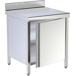 EURAST - Tisch mit türen 1 tür 2 regale - 800x600x850 mm - 18006PMF
