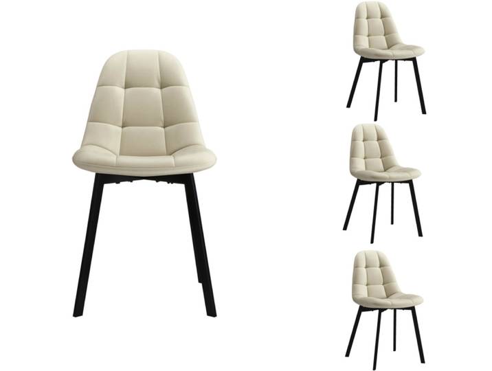 Chaise en velours blanc (x4)
