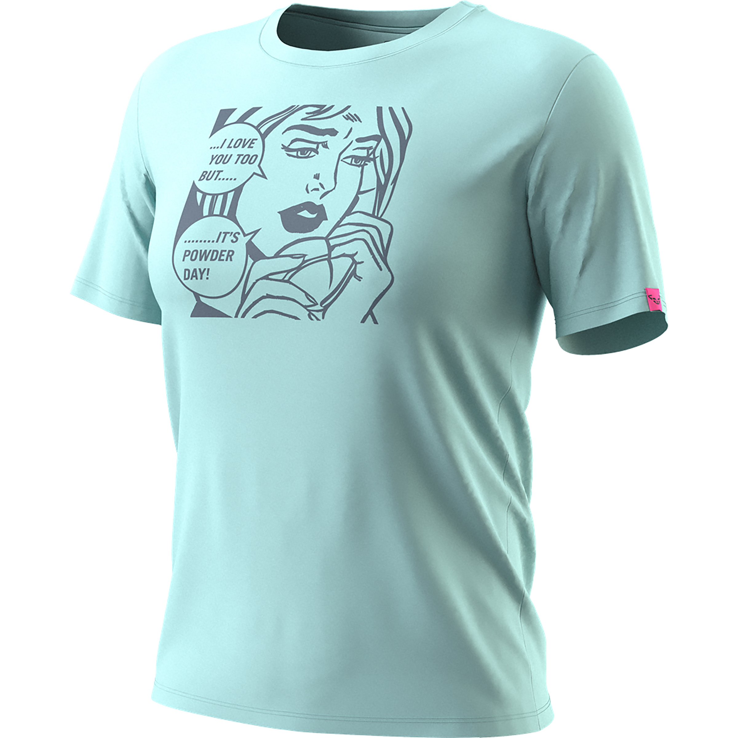 Dynafit Graphic Cotton Damen T-Shirts tuerkis Größe M Lifestyle Hautfreundlich