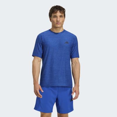 T-Shirt ADIDAS PERFORMANCE "WE FLEX T", Herren, Gr. XXL, blau (royal blau mel), Obermaterial: 92% Polyester, 8% Elasthan, Shirts T-Shirt