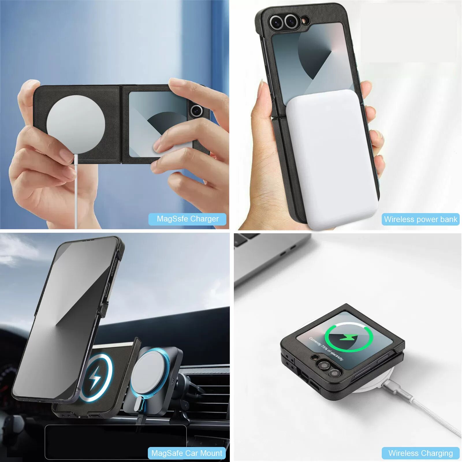 INF Étui magnétique pour Samsung Galaxy Z Flip 6