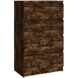 vidaXL Sideboard Räuchereiche 60x35x98,5 cm Holzwerkstoff