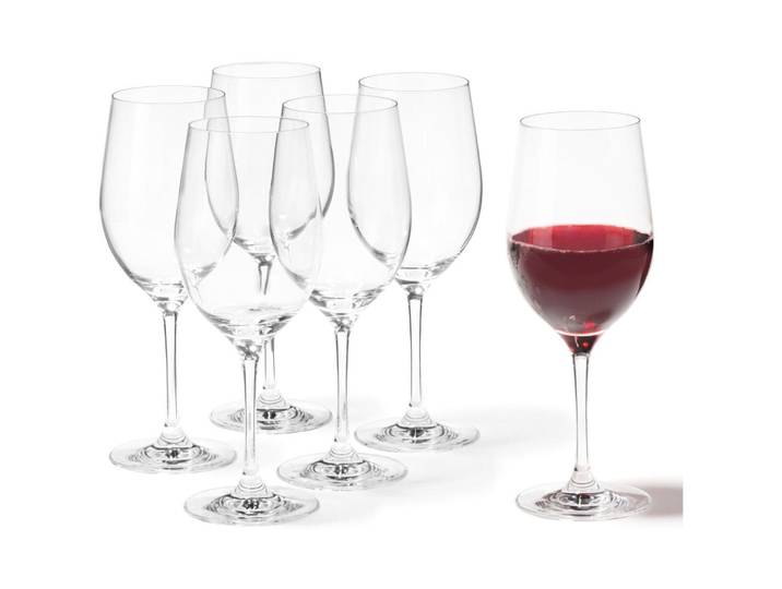 Rotweinglas-Set Leonardo transparent Kristallglas H 22 cm 0.43 l 6 Stk - Rotweinglas-Set