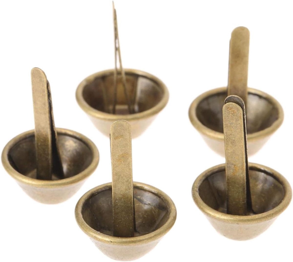 Decoratieve Meubelspijkers Punaises Antiek Brons 15 mm - 100 Stuks