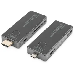 ASSMANN DIGITUS 4K Wireless AV Extender Set, 30 m USB-C - HDMI