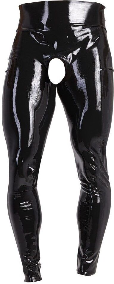 Late X Pantalon Ouvert en Latex