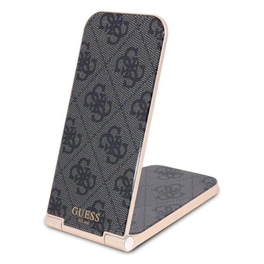 Guess składana ład. indukcyjna 2w1 GUDCFAL4PEGK 15W czarny/black 4G Pattern MagSafe (15 W) (1467198017)