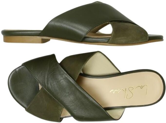 La Shoe Damen Sandalen, Grün, Gr. EU 38, kein / Etikett - Second Hand