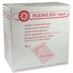 Rudavlies Steril 10cmx8cm Verbandpflaster 50 ST