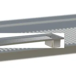 HAGOLA Schankdeck-Abdeckung, umlaufende Abkantung  2100x50x700mm (BxHxT), 1 Becken 500x300mm rechts