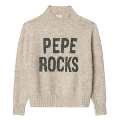 Pepe Jeans für Mädchen. PG7000033 Maureen Pullover beige (12Años= 152cm), Lässig, Polyester, Kinderbekleidung