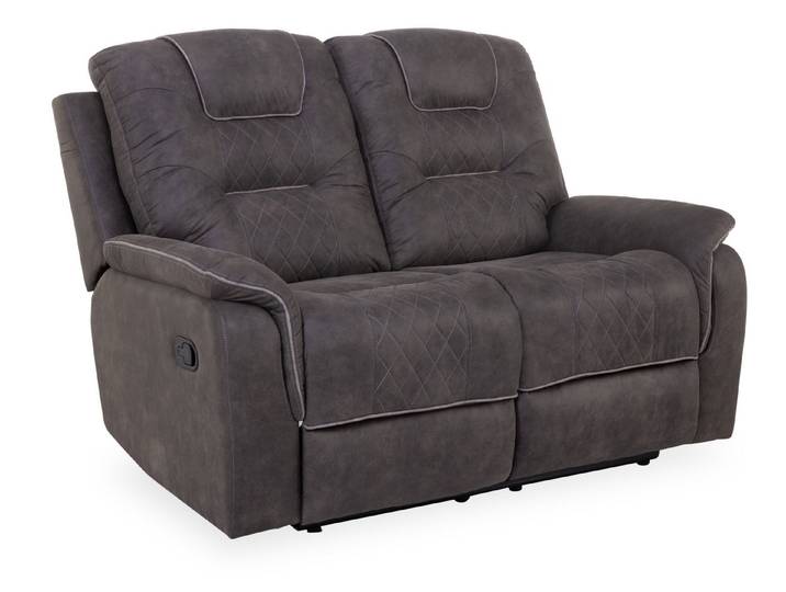 HARPER Sofa Sofa 2 Sitzer HARPER HONGKONG BHT 147x103x96 cm grau Couch Einzelsofa