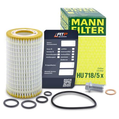 Mann-filter Ölfilter+Schraube+Ölwechselanhänger [Hersteller-Nr. 10491462] für Mercedes-Benz