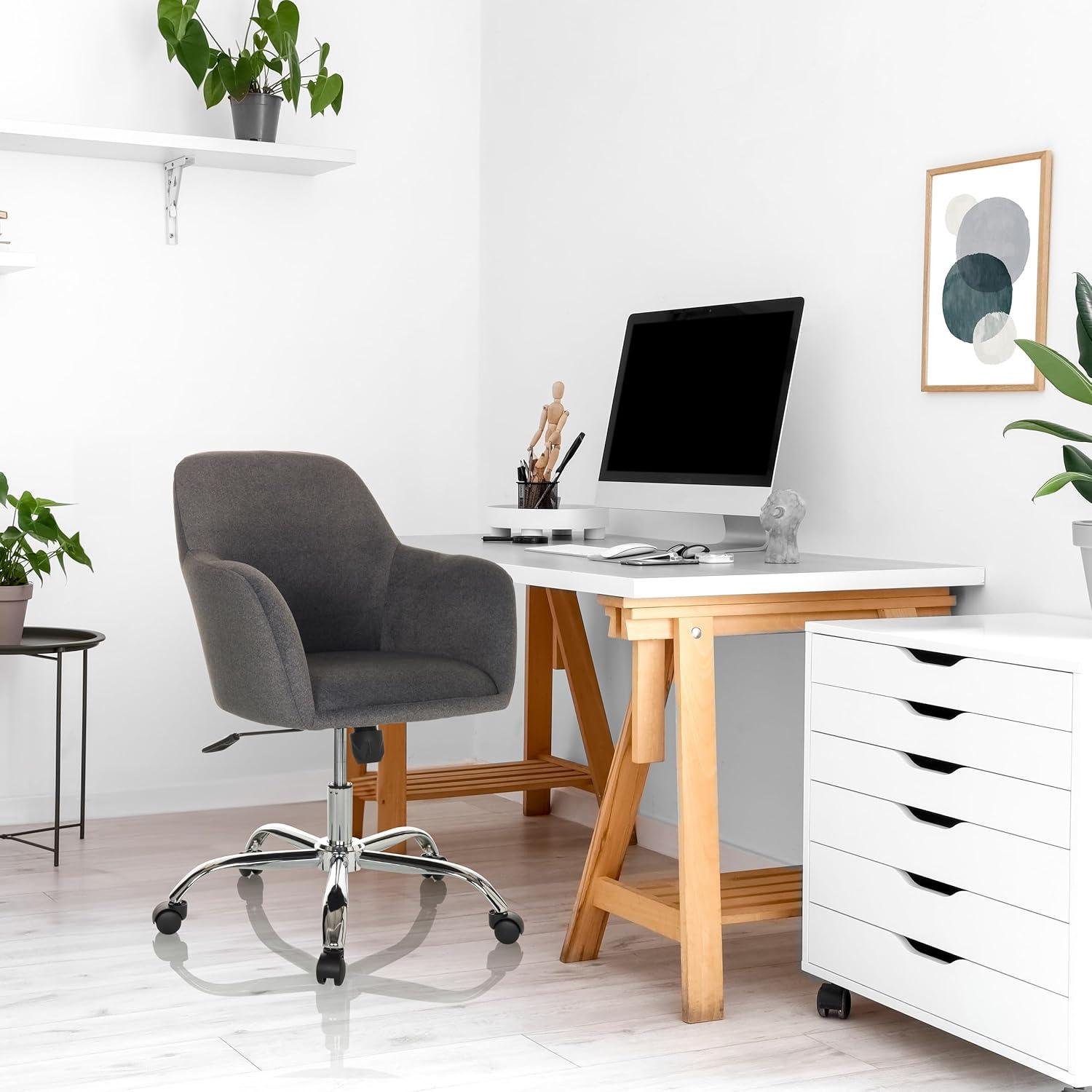 BÜRO Stuhl für den Heimgebrauch SOLAO 300, Stoff, Dunkelgrau
