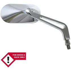 HIGHSIDER smart Lenkerspiegel Chrom Oval (Paar)