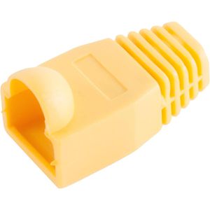 S-Conn Knickschutztülle 72055-Y, für RJ45 Modularstecker, für 6,3 mm Ø, gelb, 100 Stück