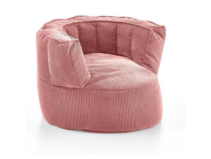 Homes & Jones Sitzsack Snuggle in Rosa - gemütliches Design - Top Qualität für Ihr Zuhause B/H/T: 95x65x95 cm, Naturmaterialen, 95x65x95 cm, Wohnzimmer, Sessel, Sitzsäcke, XXL Sitzsäcke